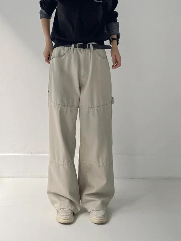 Pintuck Carpenter Vijo Wide Pants