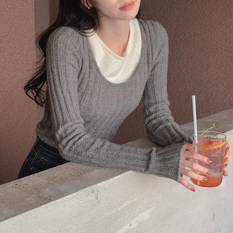 Motir Sleeveless Layered Knitwear