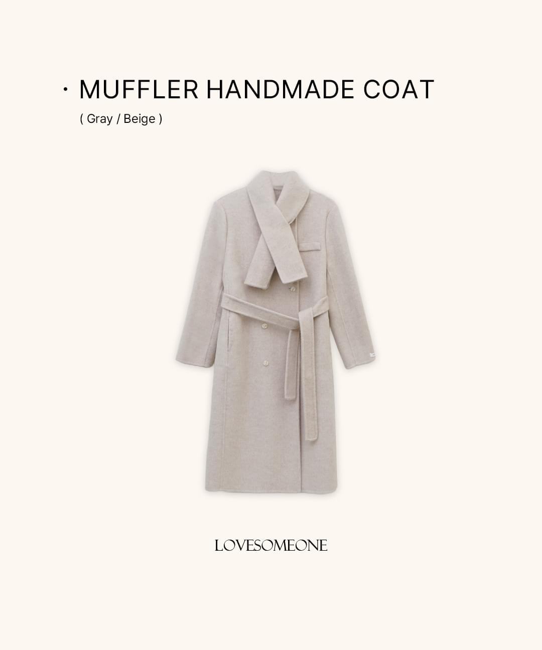 Muffler Handmade Overfit Long Coat