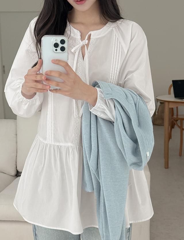 Luiming lace tunic blouse 80562