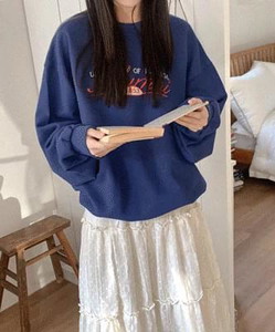 Drug Lettering Embroidery Man to Sweatshirt