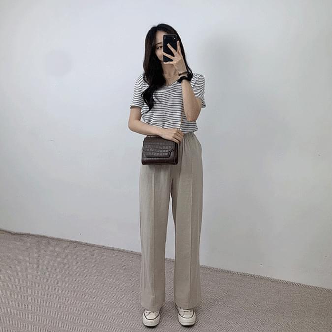 Noble Linen Banding Pants