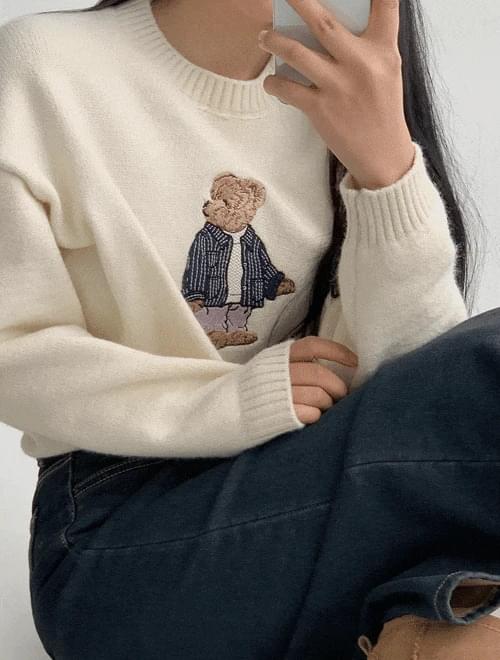 Teddy Round Knitwear -3color