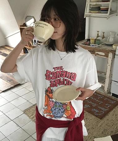 North Vintage Printed Loose-fit Short Sleeve T-Shirt