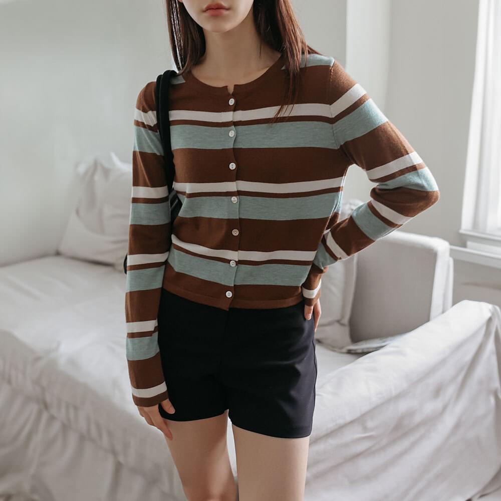 Beginning Soft Stripe Cardigan