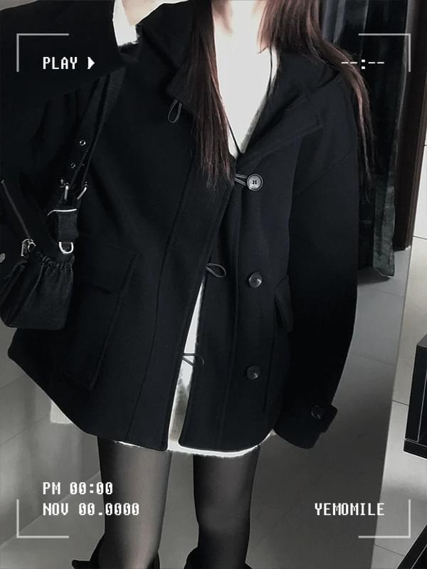 Ned Short Hooded Duffle Coat