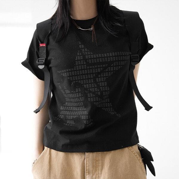 wrecker star print t-shirt (Ships Today)