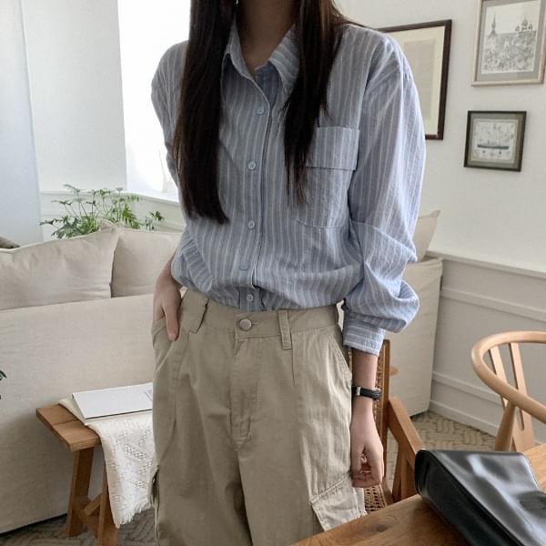 Ofield Stripe Pocket Shirt