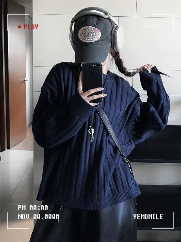 Major loose round knitwear