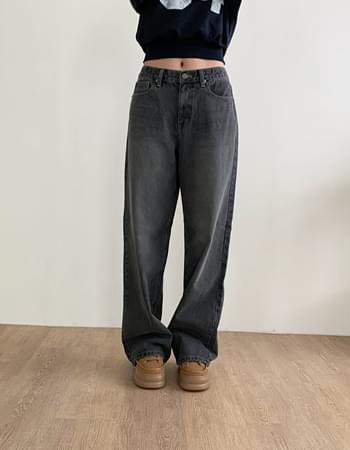Kip Hidden Banding Catbrush Thong Wide Denim Pants