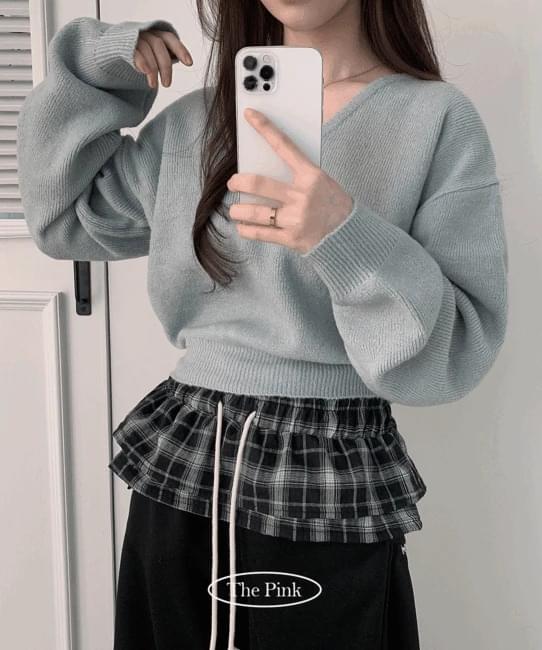 Hoyu Loose-fit V-Neck knitwear 