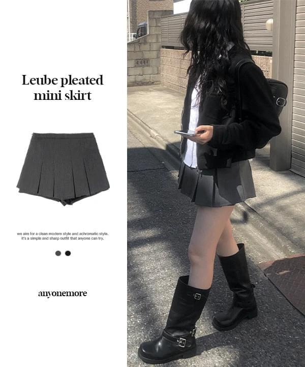 Lebe Pleated Mini Skirt (Ships Today)