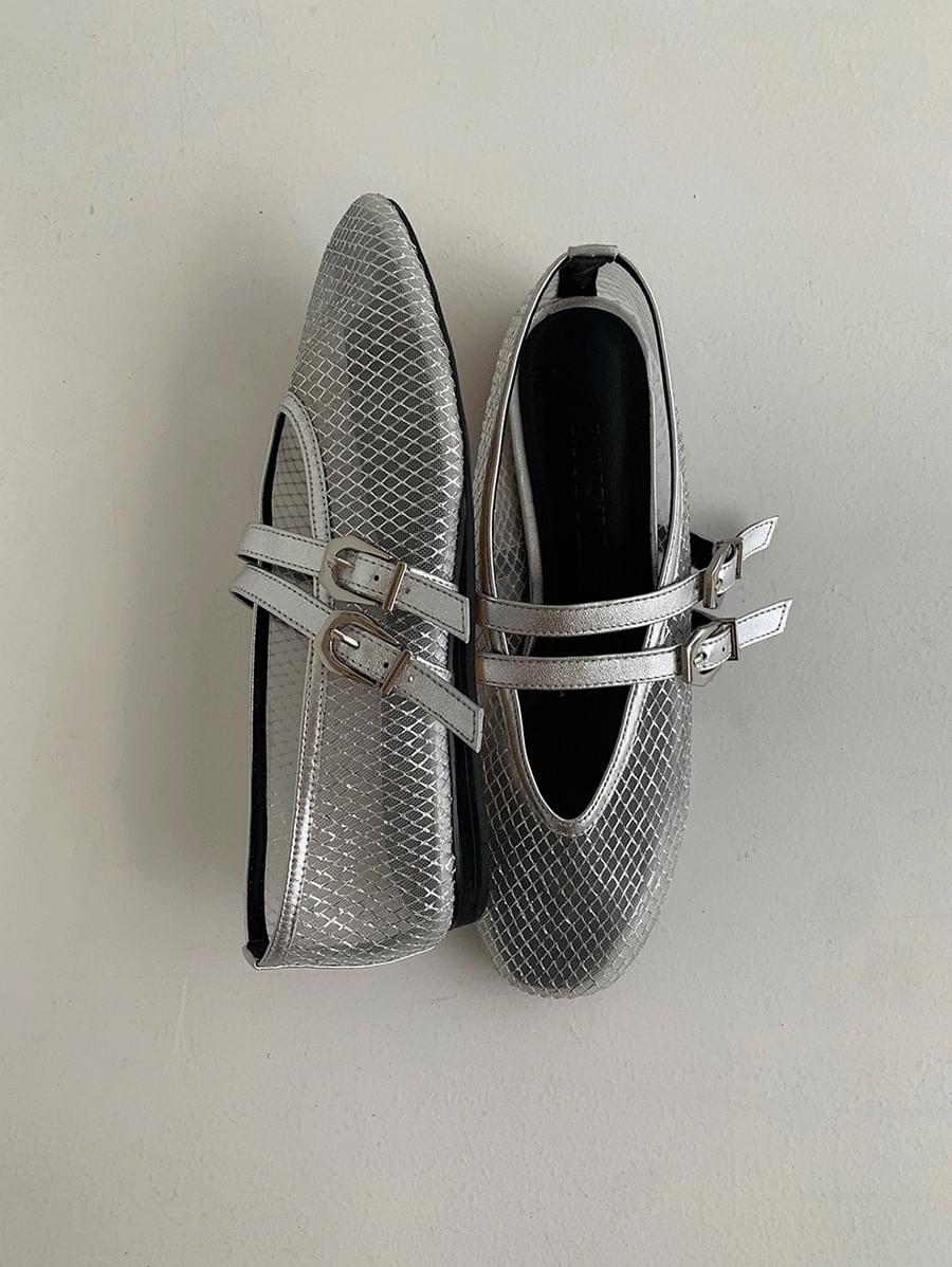 유엠 메쉬 플랫 슈즈