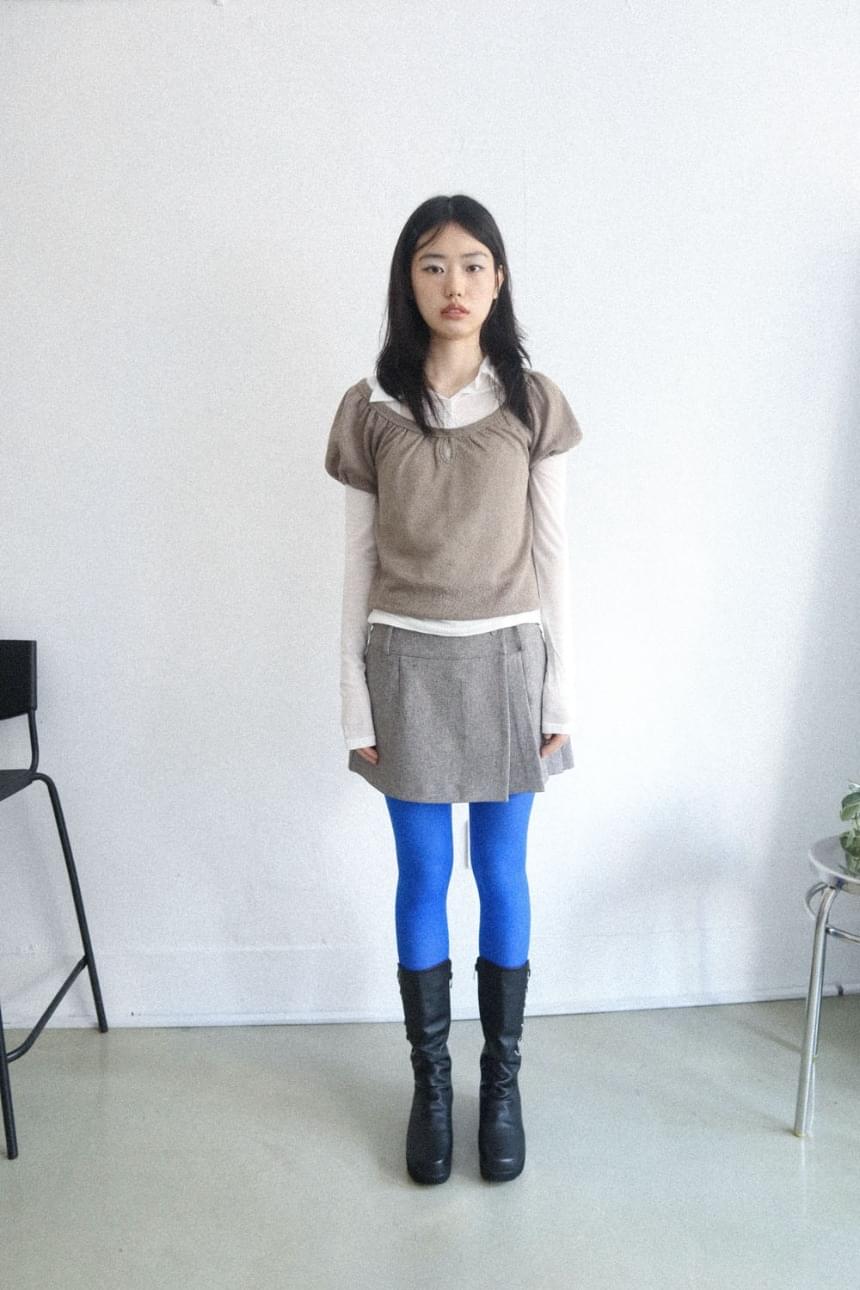 roni pleats skirt pants