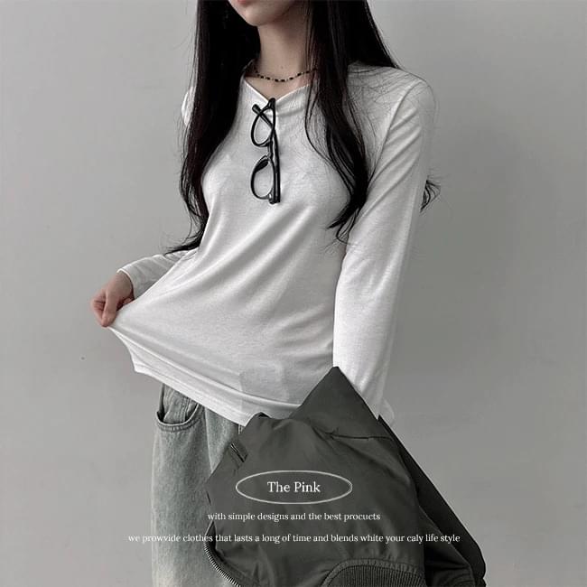 Toka Muji Round Color Long Sleeve T-shirt