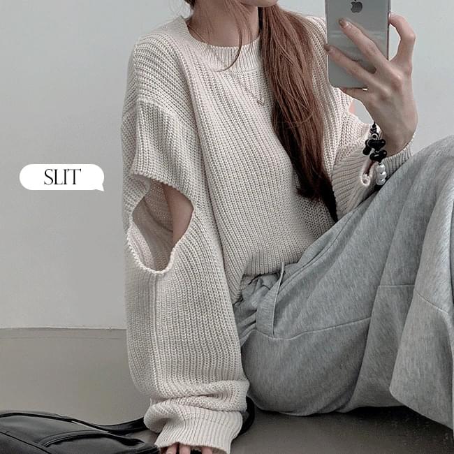 Mibe Loose-fit Round Sleeve Team Knitwear 