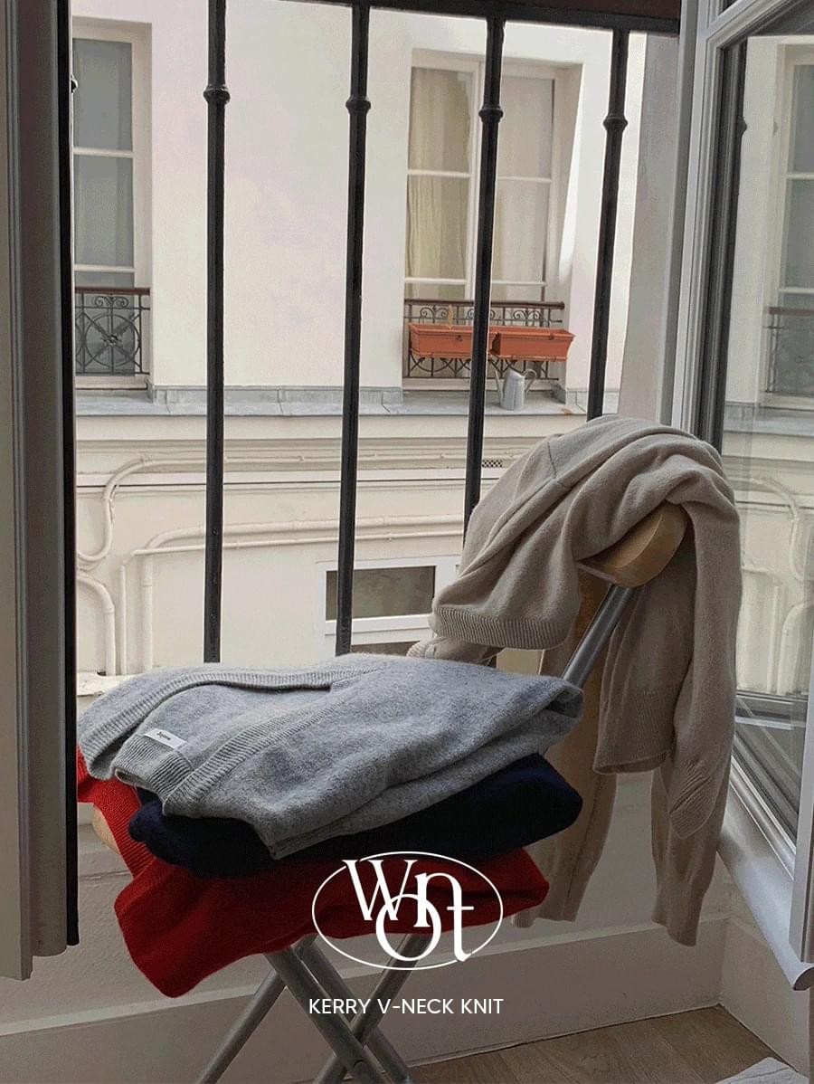 #ONEDAY 케리 브이넥 니트