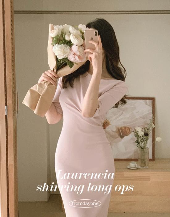 Laurencia shirring long Dress