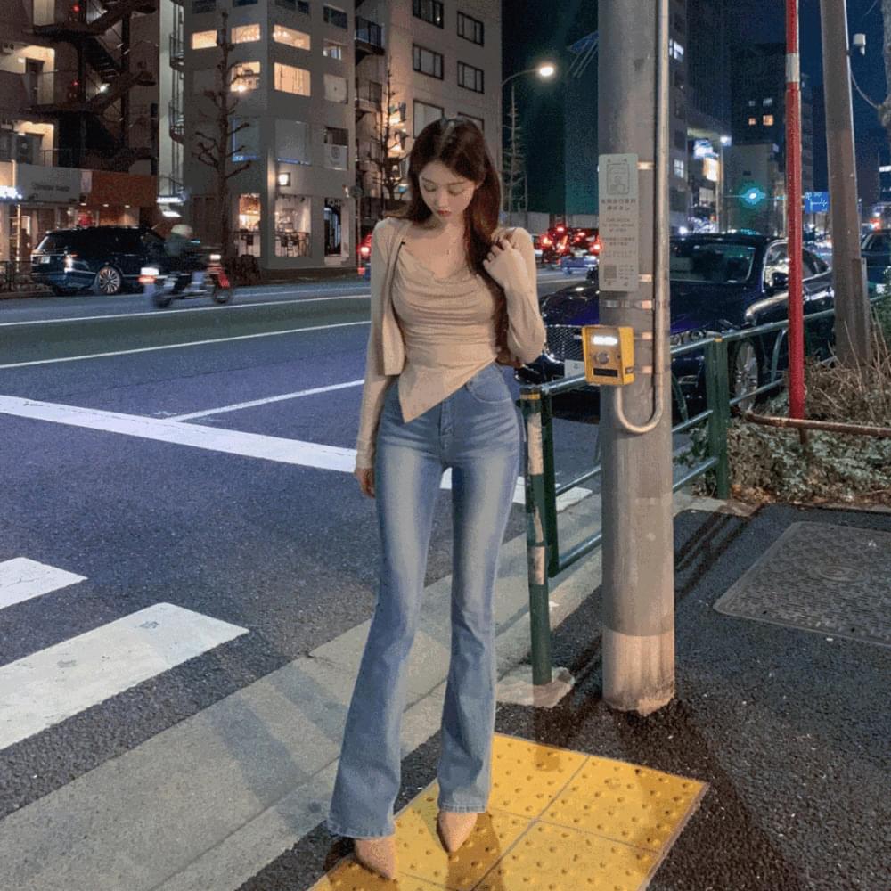 Legend fit hip creation y2k Spandex good jeans high waist long Flared denim pants