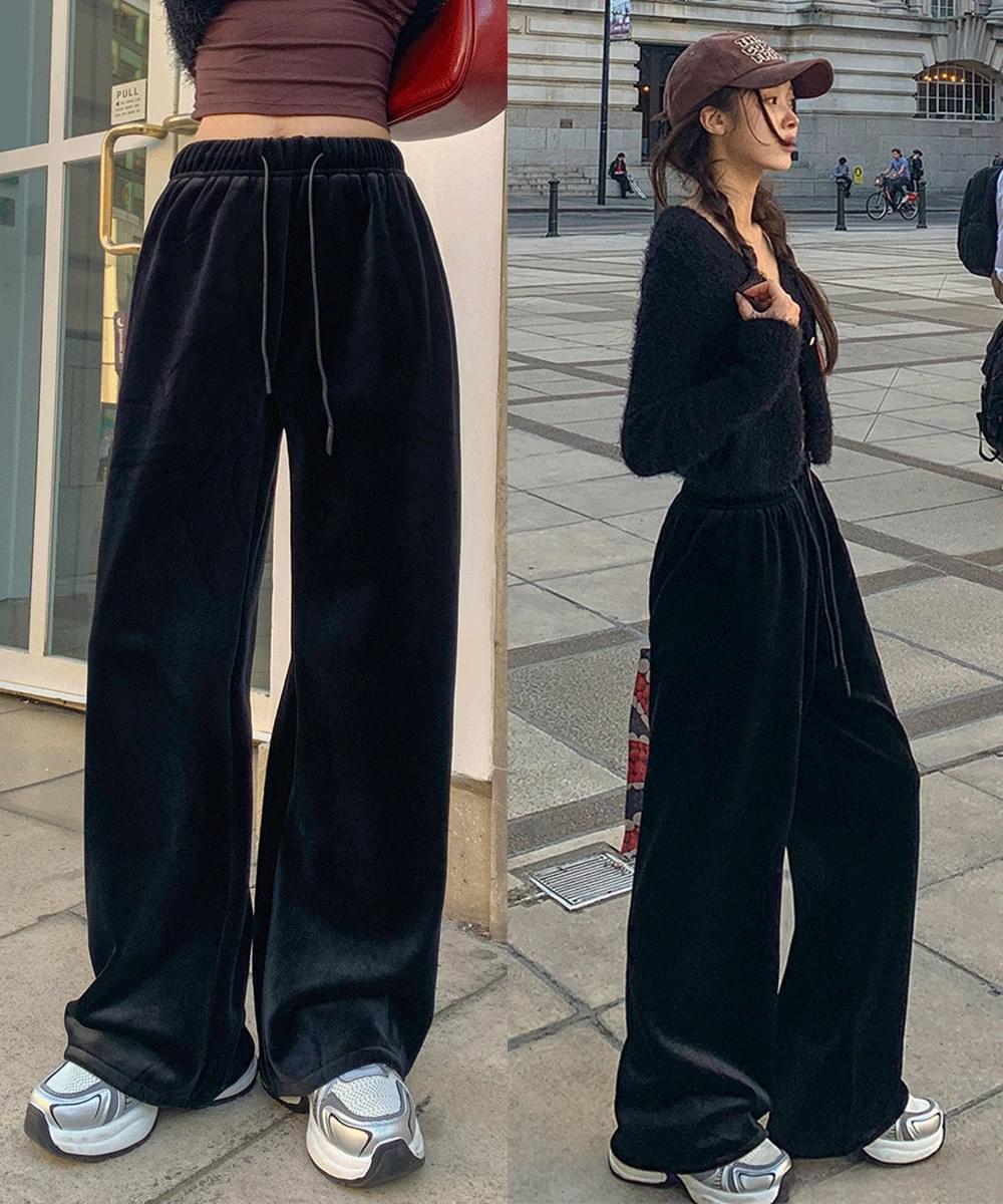Fit Guaranteed *Select Size* Velvet Wide Pants 长裤