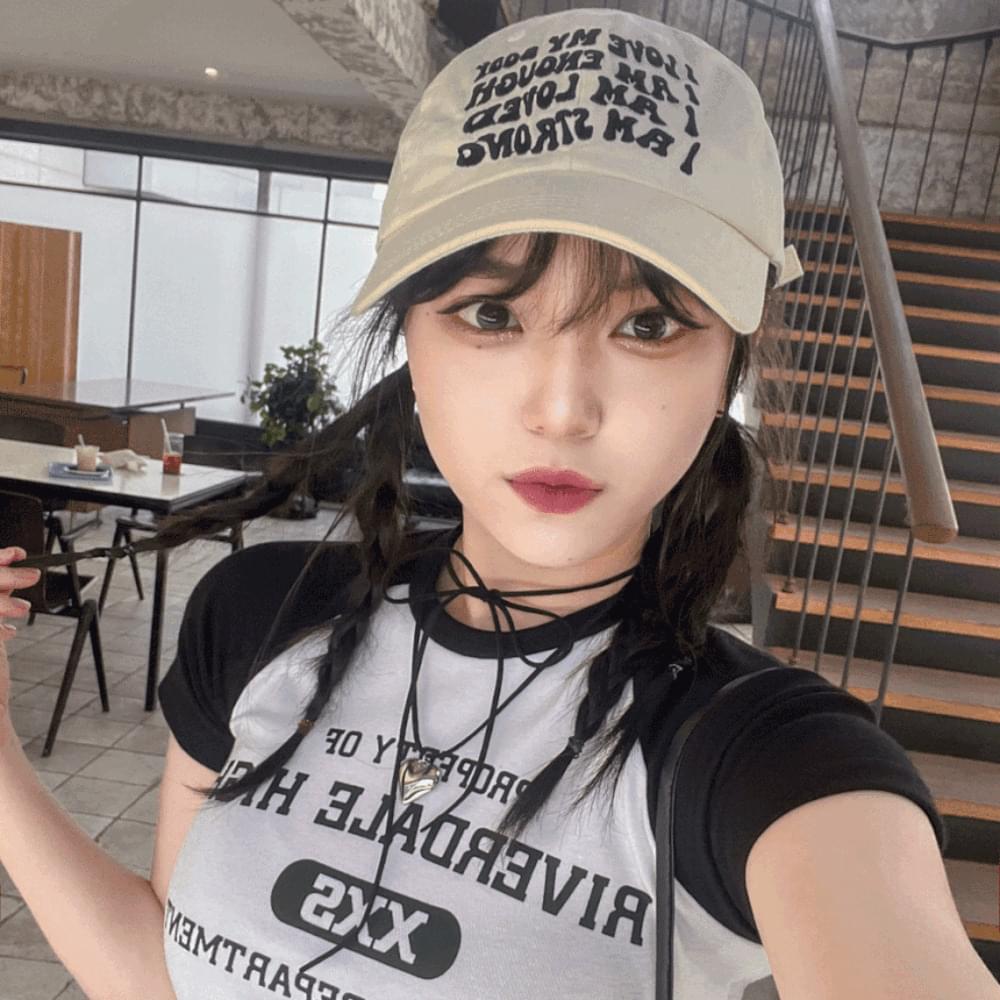 Color guaranteed lettering vintage logo embroidery hat small fit celebrity fit English four seasons daily couple baseball cap unisex domestically produced cap hat ball cap 6 colors