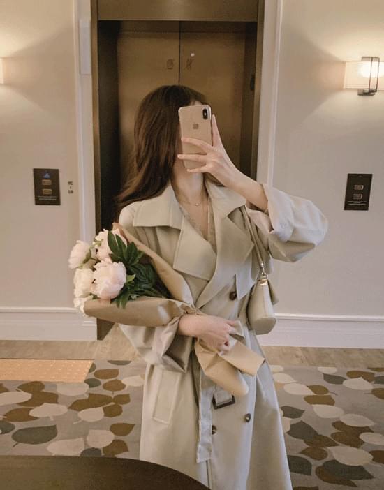 Frenin double long trench coat 大衣