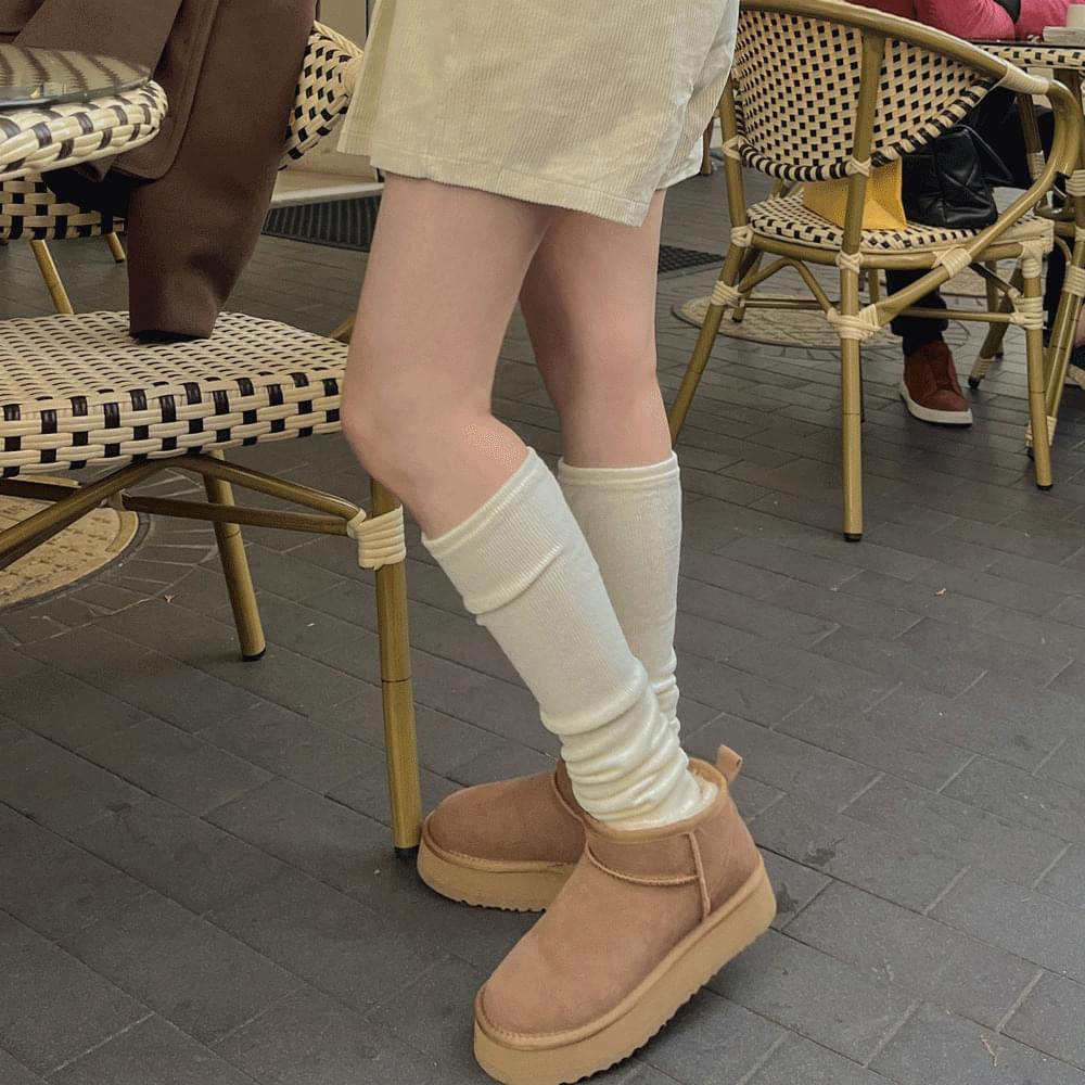 무지 레그워머 기본 워머 주름 레이어드 패션 양말 반스타킹 사계절