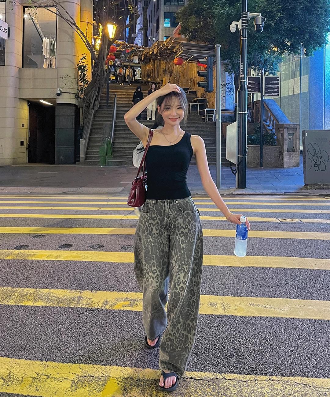 Thai Leopard Long Wide Balloon Pants