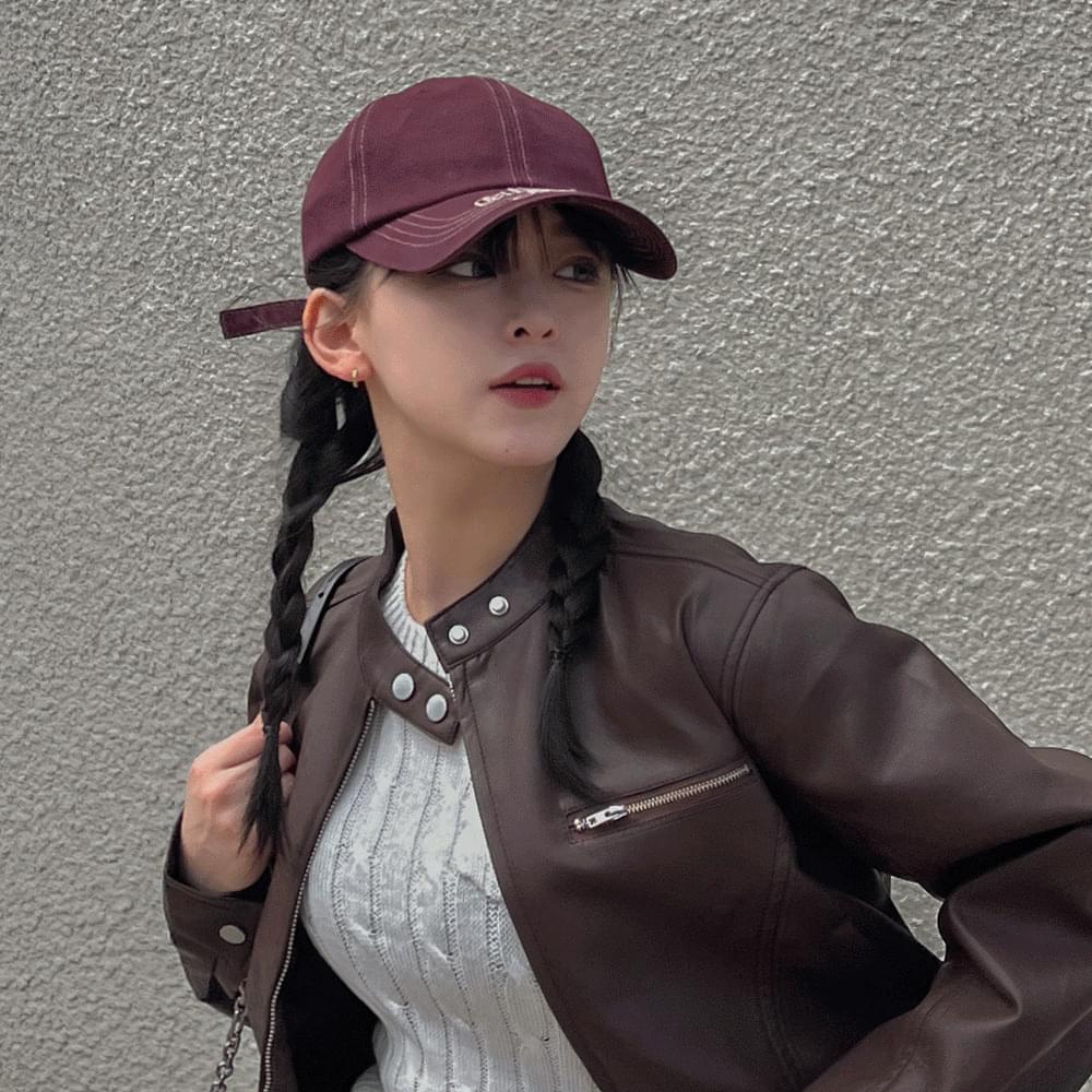 Y2K Stitch Vintage Faded Ball Cap Cotton Lettering English Embroidery Cap Hat All Seasons