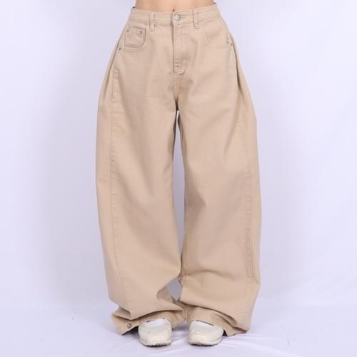 Side Pintuck Balloon Pants PA003