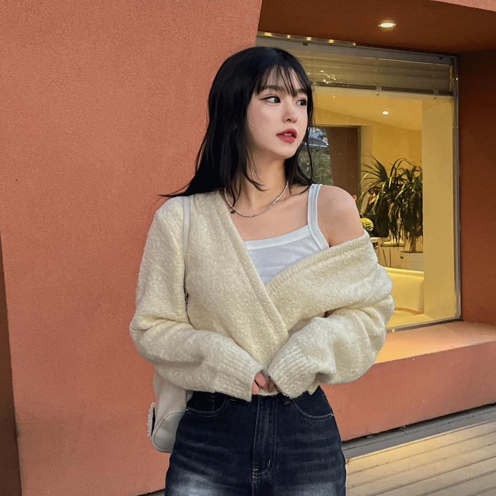 Wool Fleece-lined layered crop Sleeveless slim fit spandex Spandex fall winter innerwear tank top sleeveless 4COL