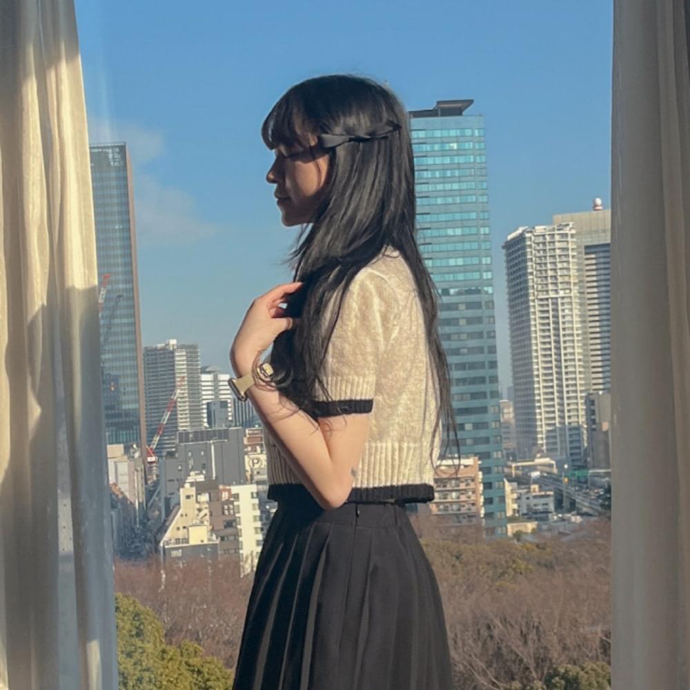 Satin Ribbon Pin Y2K Mini Side Side Hair Ribbon Hair Clamp Jisoo Jenny Hairpin Hairpin Black