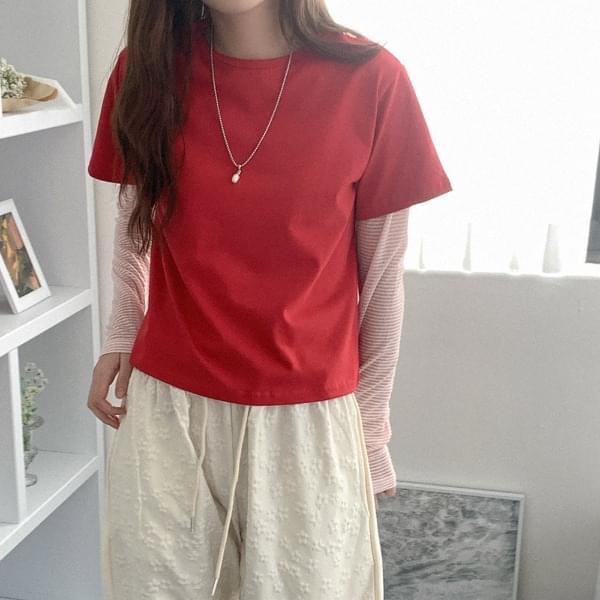 Board Run Cotton Round Short Sleeve T-Shirt