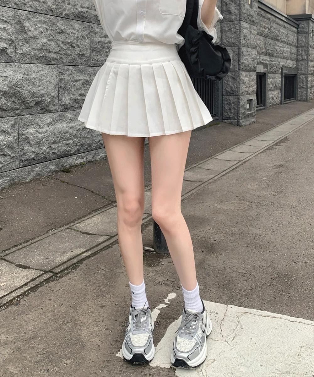 Mini Pleated Pleated Tennis Skirt Skirt A-Line Zipper Underpants Shorts