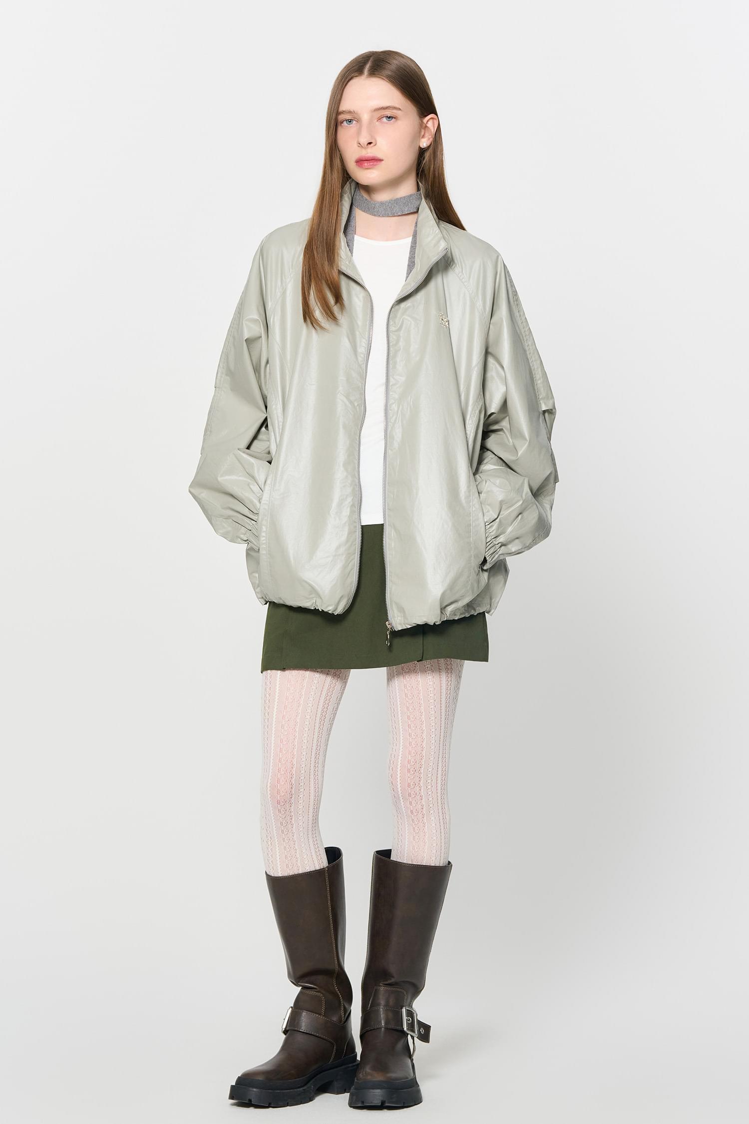 WOMAN glossy coating Jacket