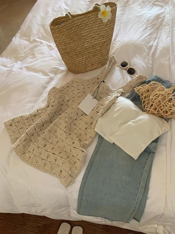 보호시크 에스닉 니트 원피스