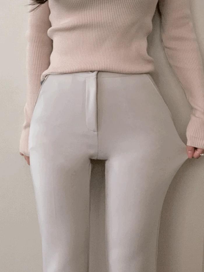 ストレッチシックスパンブーツカットスラックス(2color)