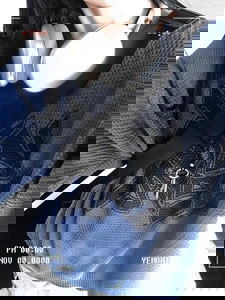 케이프 라운드 와플 니트 (unisex)