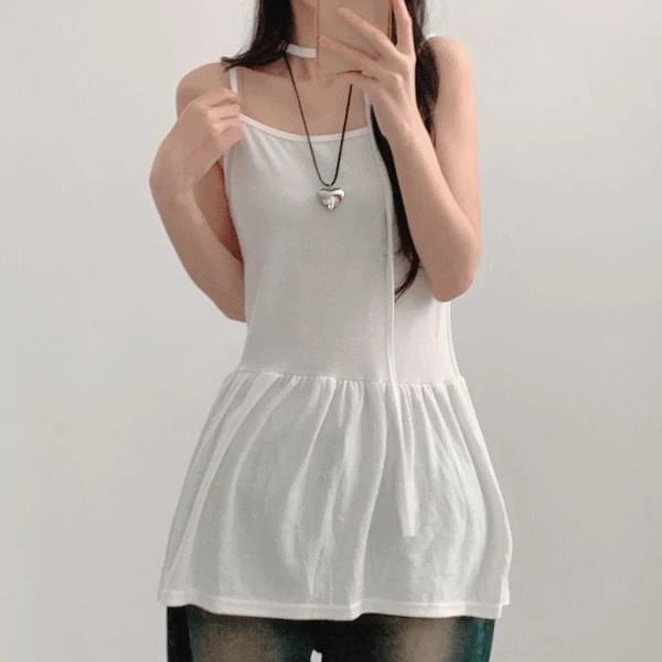 絲巾套裝芭蕾風荷葉邊層次感露肩迷你洋裝