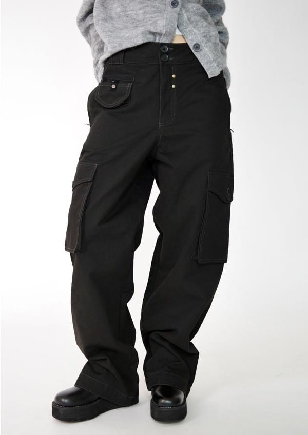 Winter hip cargo pants