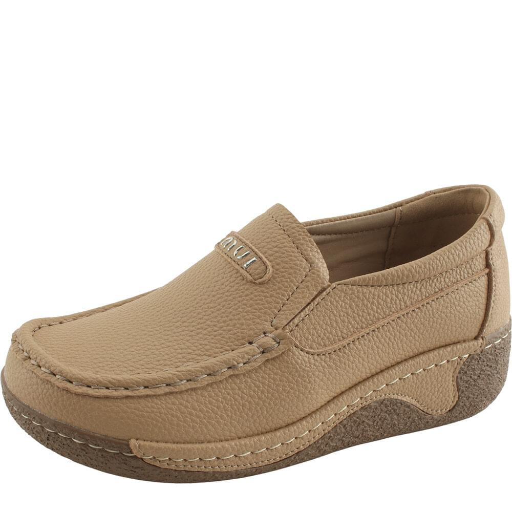 Smart Comfort Flat Heel Loafer 5cm Camel