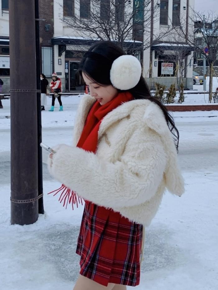 Winter eco fur earmuffs