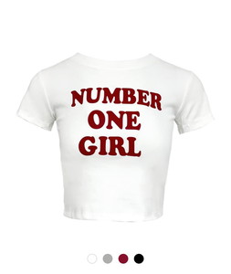Number One Round Half T-Shirt