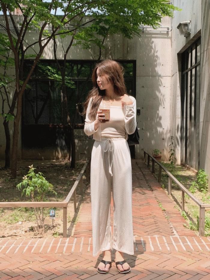 夏日開衫外套+小背心