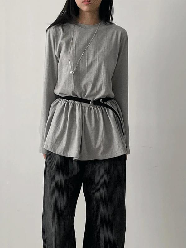 Frill Loose-fit t-shirt