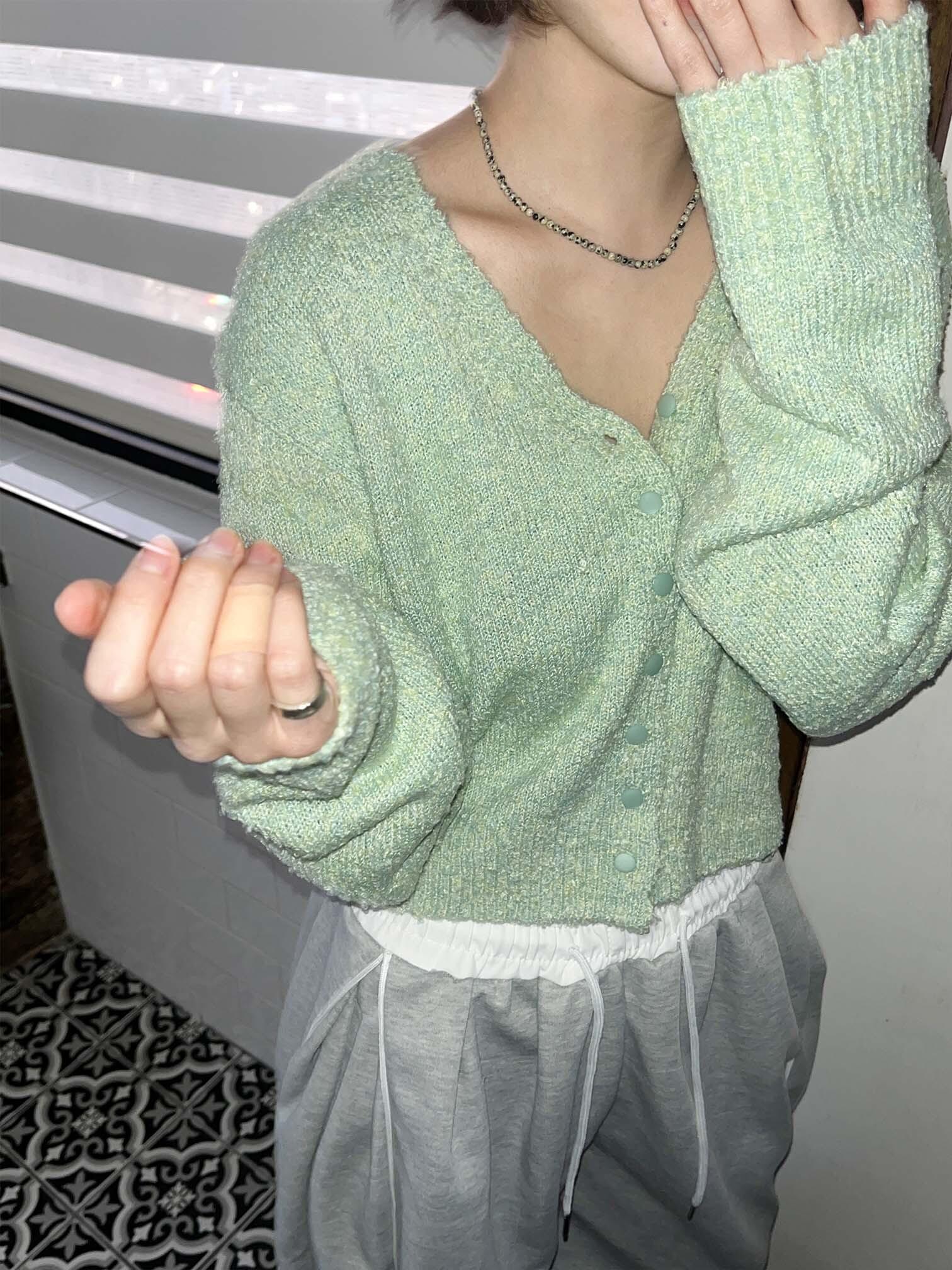 Pastel Boucle Crop CD