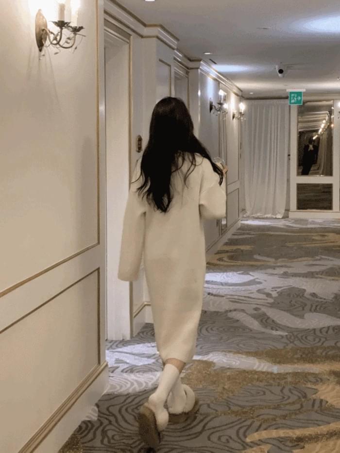 Soft Turtleneck knitwear long Dress (3 colors)