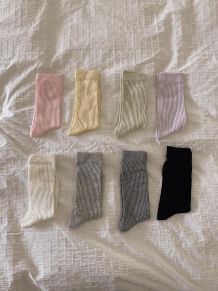 Summer See-through Ribbed Socks Summer Socks
