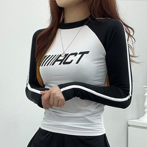 アクト配色ナグランラッシュガード