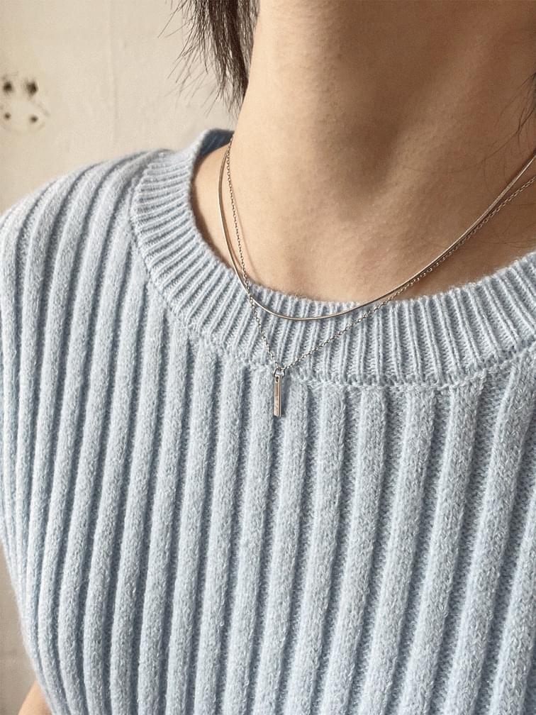 rectangle necklace set